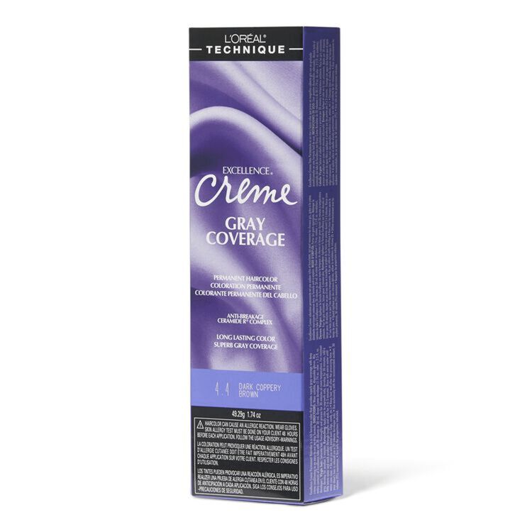 4.4 Dark Coppery Brown Permanent Creme Hair Color
