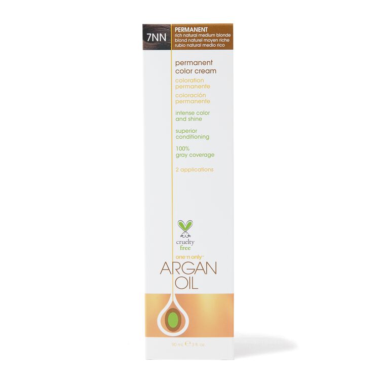 Argan Oil Permanent Color Cream 7NN Rich Natural Medium Blonde