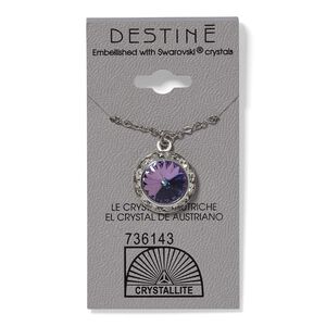 VL Rihinestone Rivoli Pendant