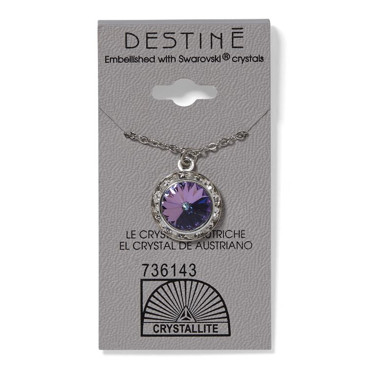 VL Rihinestone Rivoli Pendant