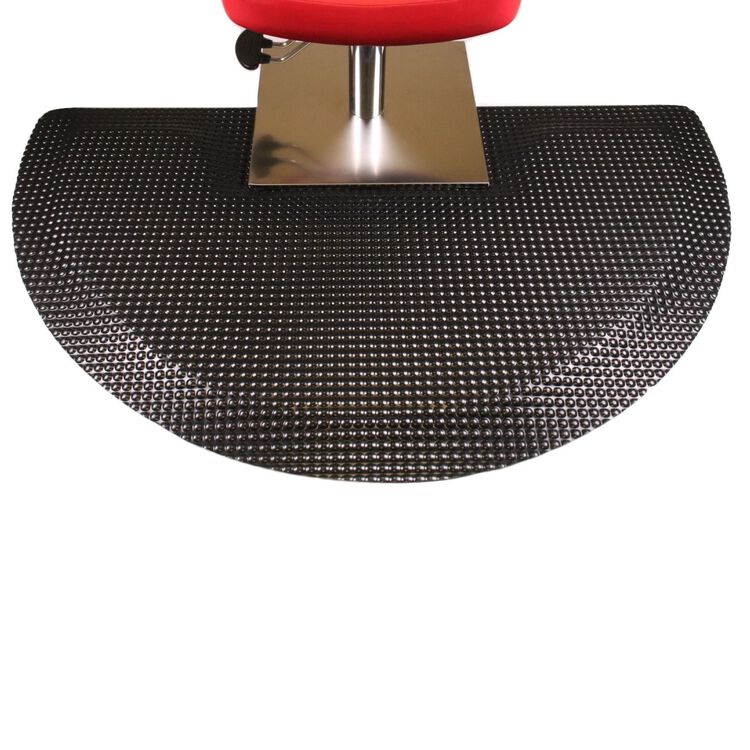 Reflex Beauty Salon Semi-Circle Black Mat with Square Cut Out