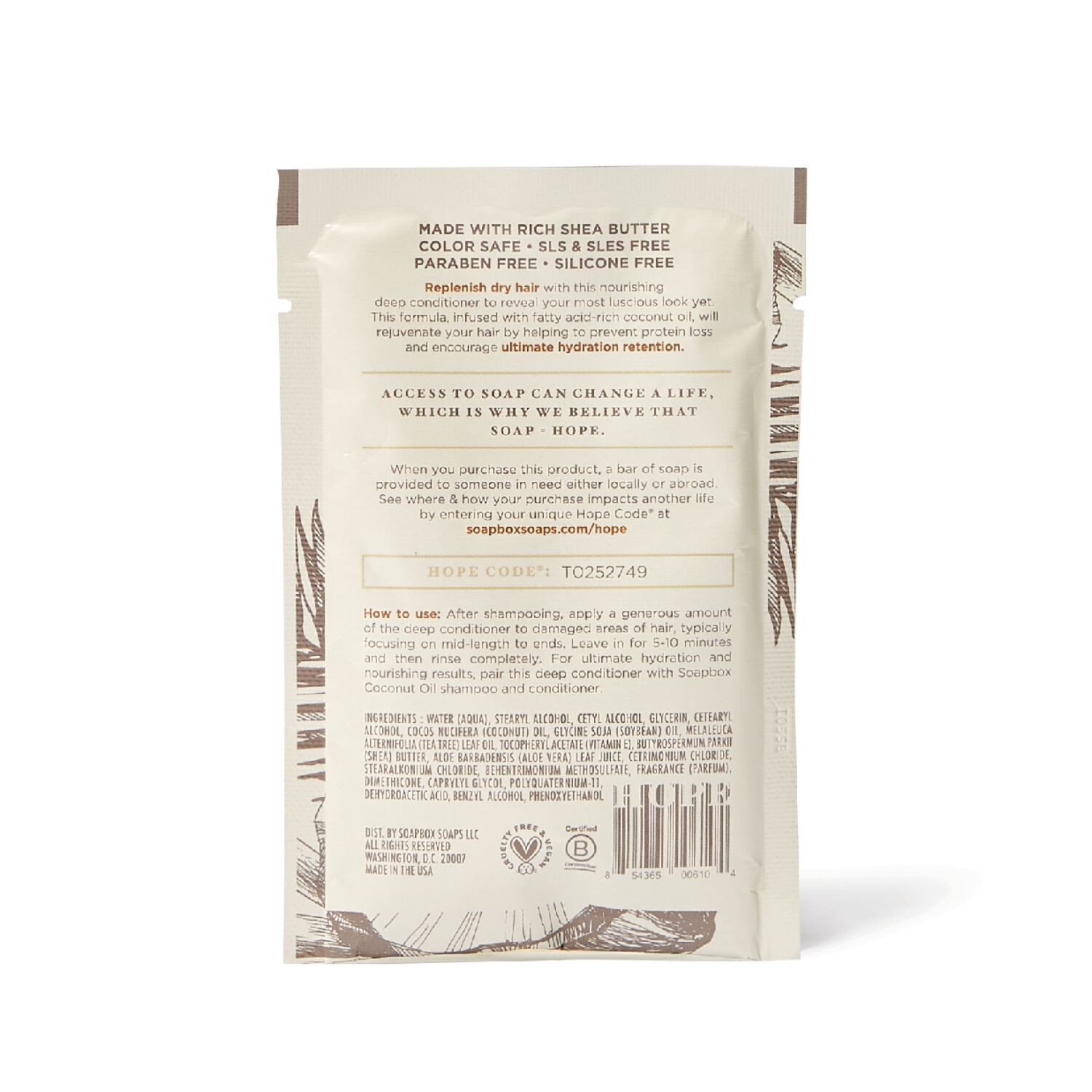 Coconut Oil Rejuvenating Deep Conditioner by Soapbox Conditioner