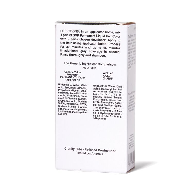 740-1/2 Light Ash Blonde Permanent Liquid Hair Color Compare to Wella® ColorCharm®