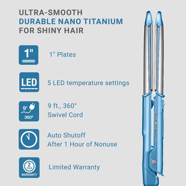 1" Ultra-Sleek Stainless Steel Styling Iron