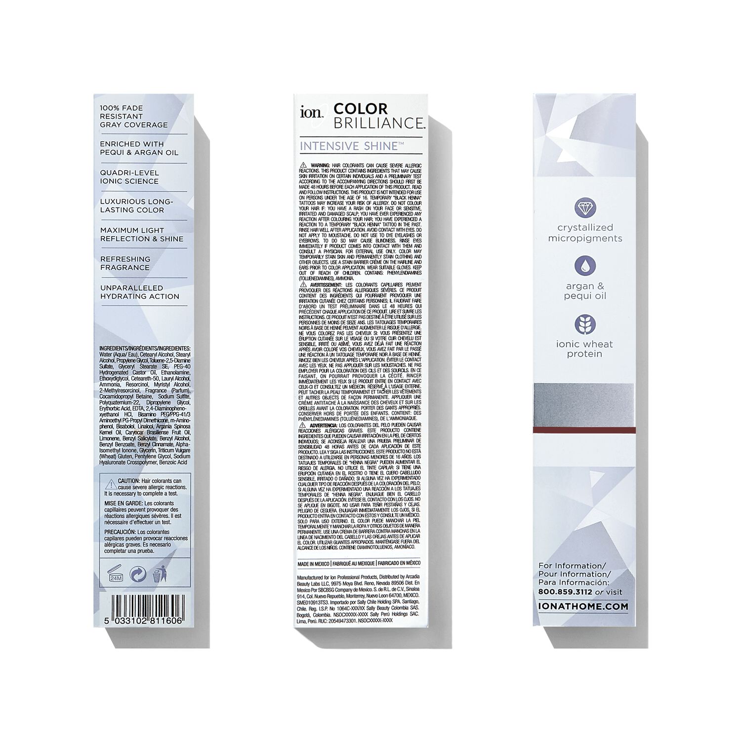 Ion 3NN Dark Intense Brown Permanent Creme Hair Color by Color
