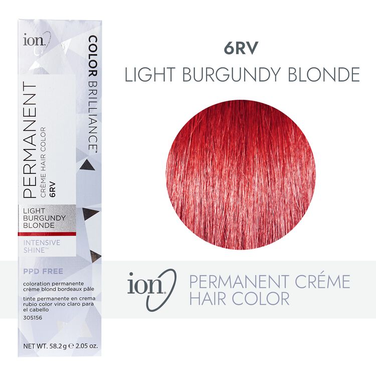 Ion 6RV Light Burgundy Blonde Permanent Creme Hair Color by Color  Brilliance | Permanent Hair Color | Sally Beauty