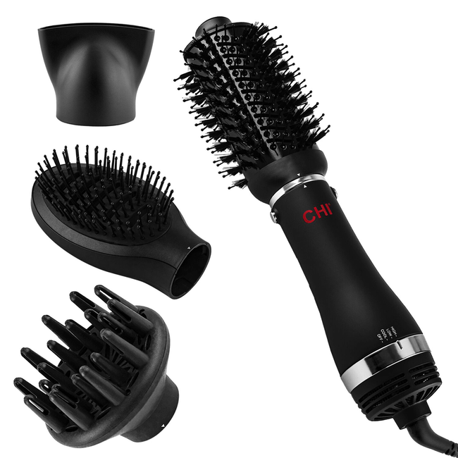 Royale Black 4 in 1 Hair Blower Brush set 4-in-1 Interchangeable Blower Brush Set with Volumizing  main image 3
