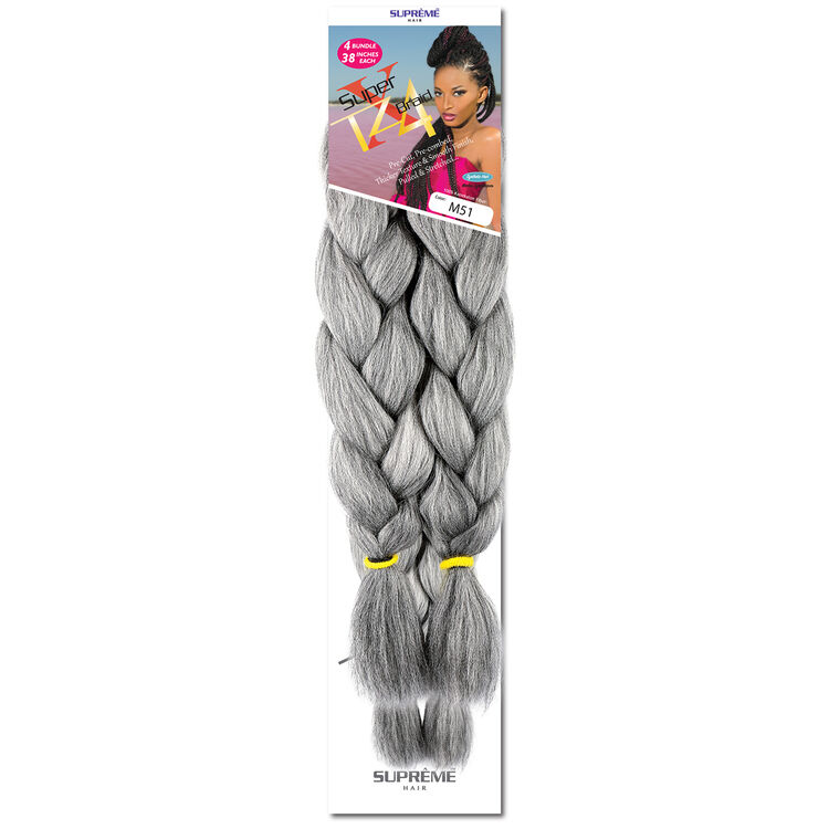 Supreme Hair Super X Tz Braid Synthetic Braiding Hair Extensions Sally Beauty 25 cool hairstyles to make under a minute. super x teased 4 bundle pack braiding hair salt pepper