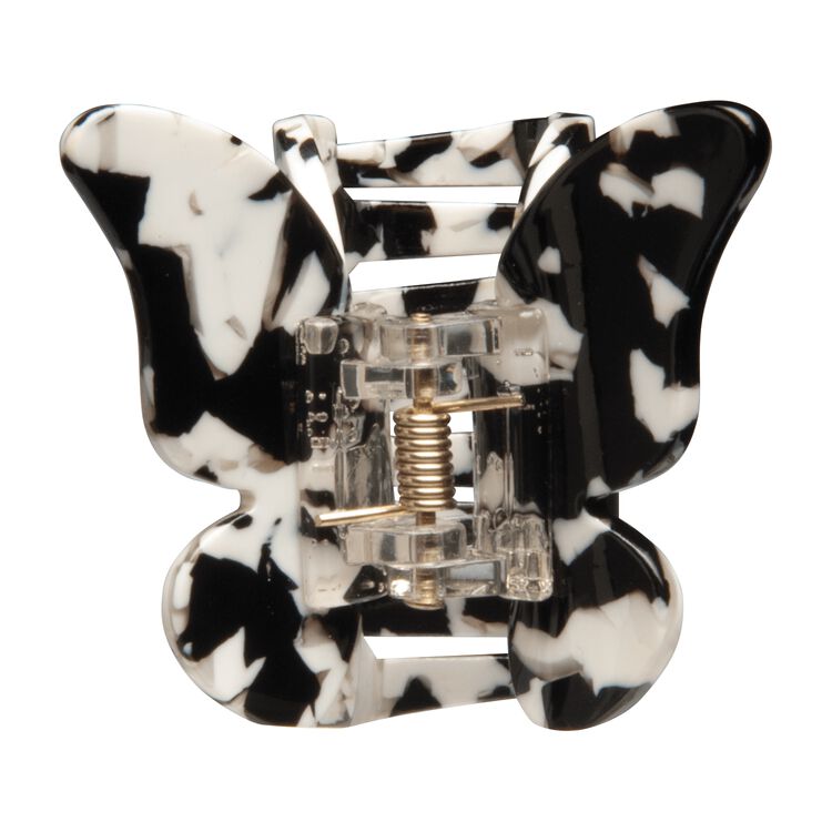 Papillon Clip Black Marble