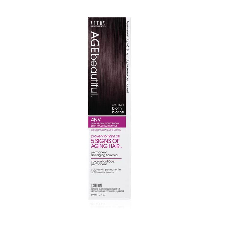 4NV Dark Neutral Violet Brown Permanent Liqui-Crème Haircolor Neutral Violet Collection