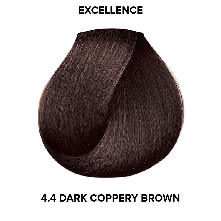 4.4 Dark Coppery Brown Permanent Creme Hair Color