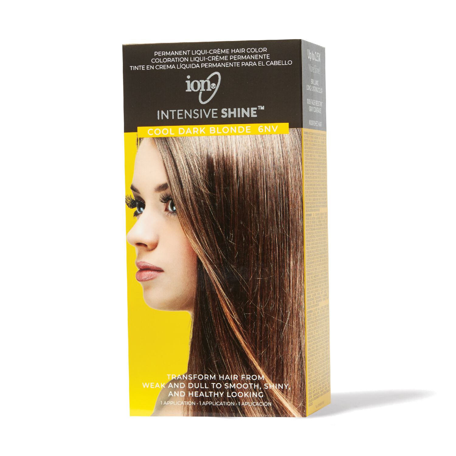 ion Intensive Shine Hair Color Kit Cool Dark Blonde 6NV Hair Color