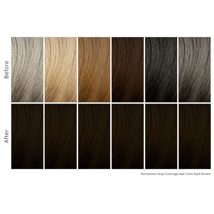 Gray Coverage Permanent Hair Color Dark Brown