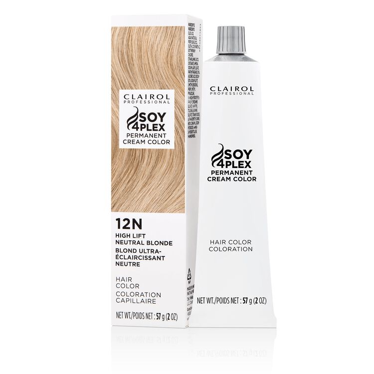 Soy4Plex 12N High Lift Neutral Blonde Permanent Cream Hair Color by