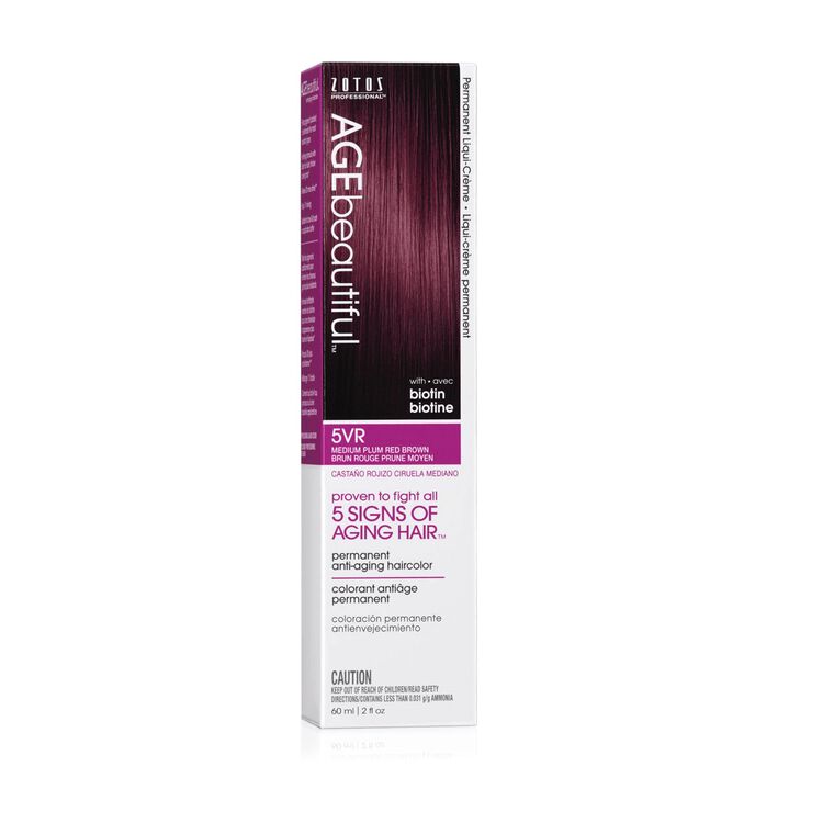 5VR Medium Plum Red Brown Permanent Liqui-Creme Hair Color