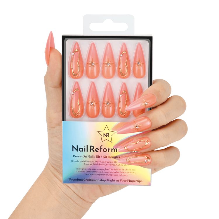 Pink Lemonade Press On Nails