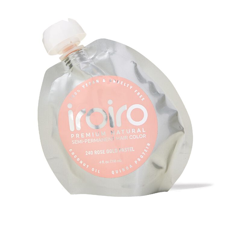 Iroiro 240 Pastel Rose Gold Premium Natural Semi Permanent Hair