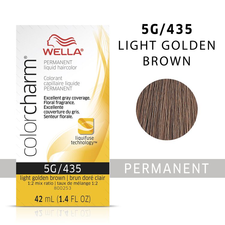 Light Golden Brown colorcharm Liquid Permanent Hair Color