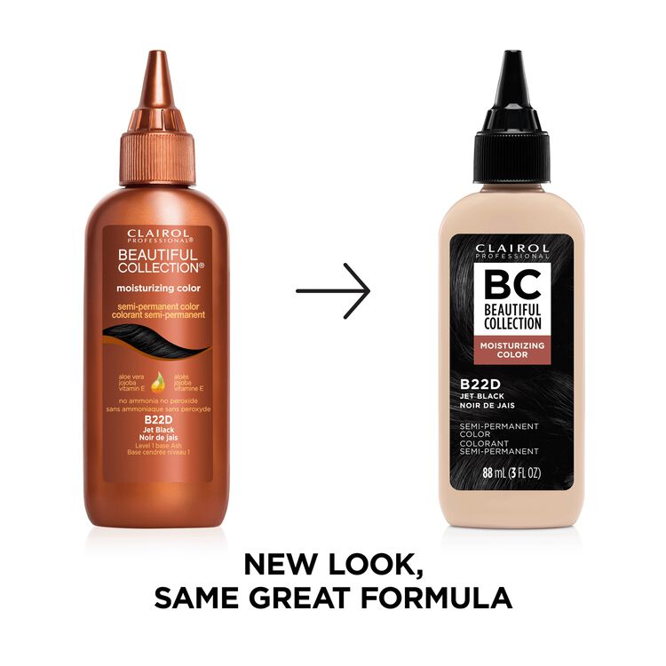 B22D Jet Black Semi Permanent Moisturizing Hair Color