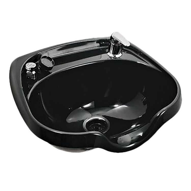 Black Oval ABS Plastic Shampoo Bowl