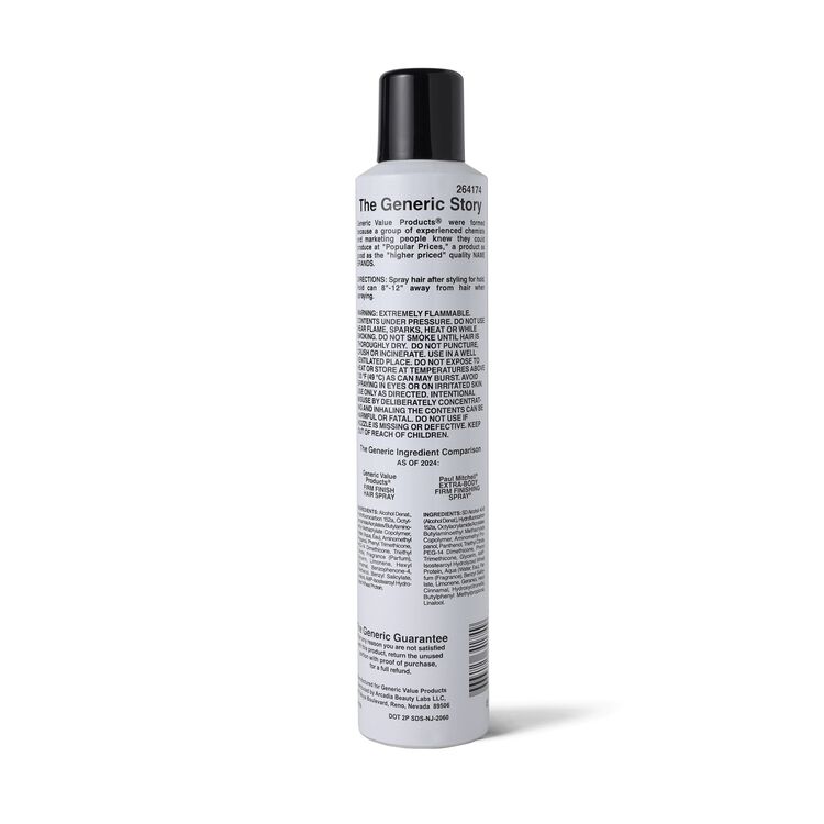 Firm Finishing Hair Spray Compare to Paul Mitchell Extra-Body Firm Finishing Spray