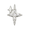 Star Sparkles Zircon Charm Silver