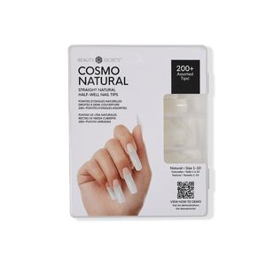 Cosmo Natural Straight Natural Half-Well Nail Tips
