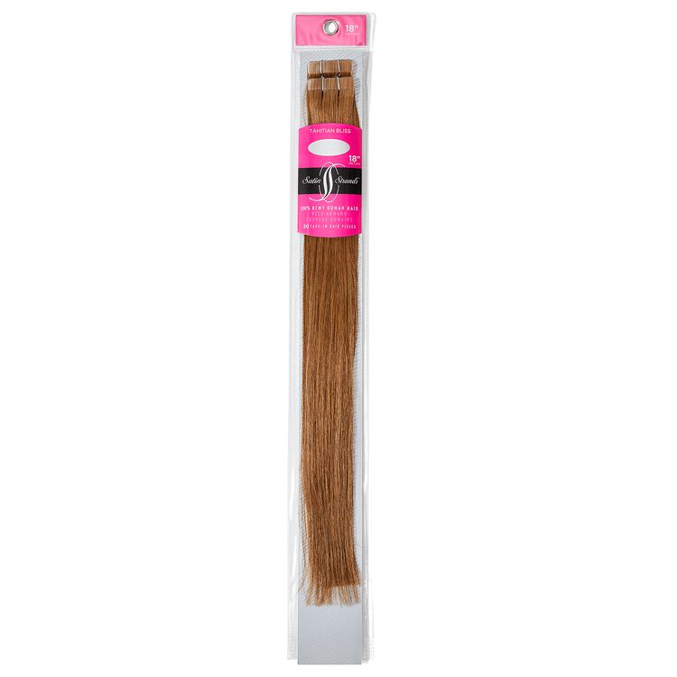 Satin Strands Premium 100% Remy Tape-In Human Hair Extensions 18 Inch ...