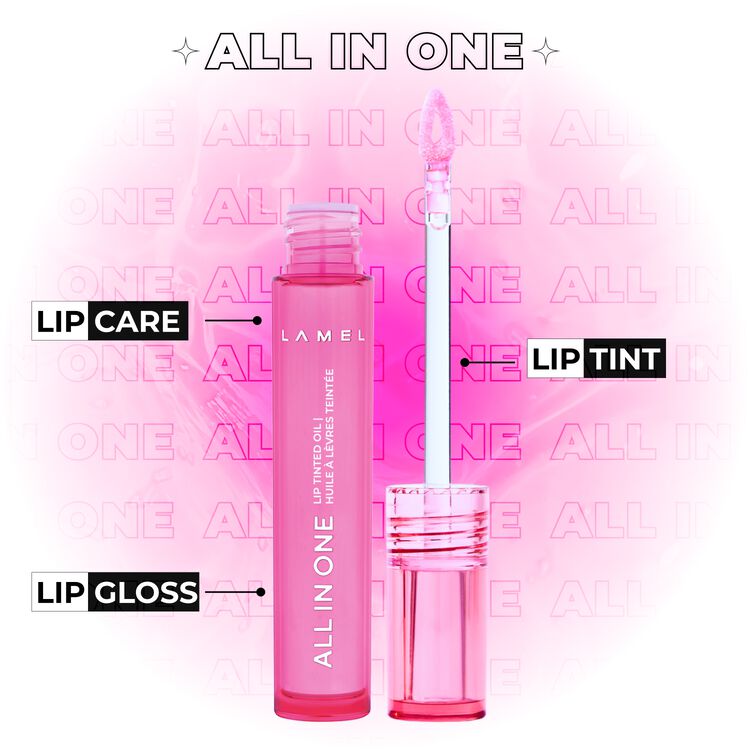 All in One Lip Tinted Plumping Oil Berry Ice