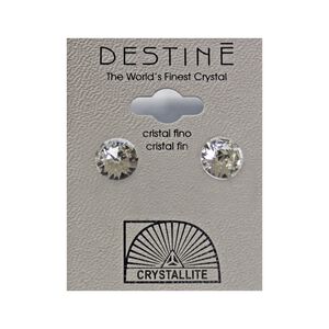 Destine Earrings Rose Cut Crystal