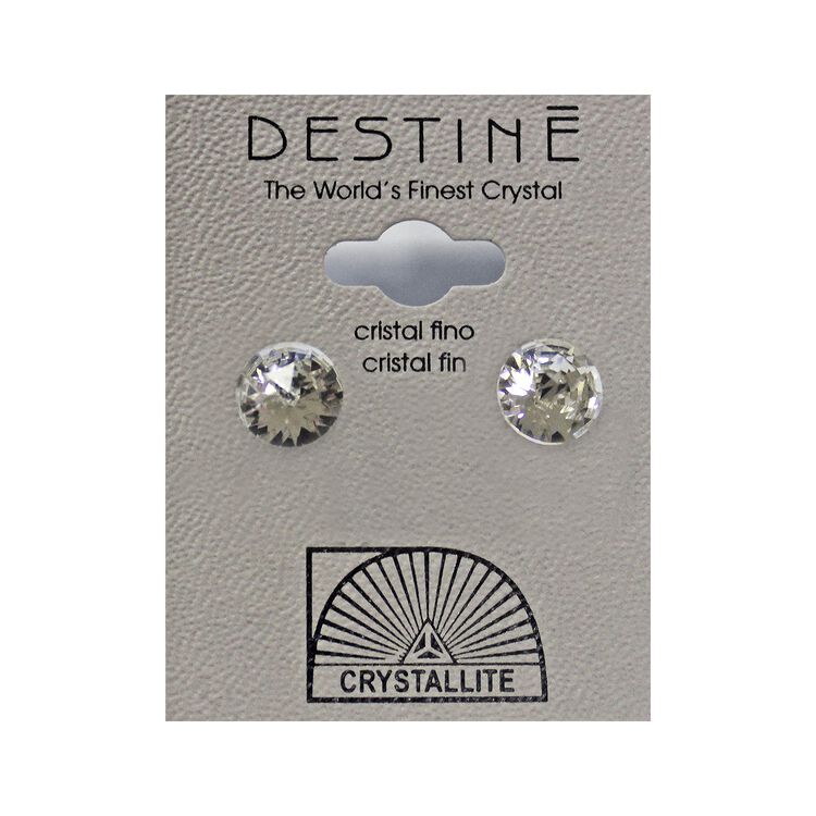 Destine Earrings Rose Cut Crystal