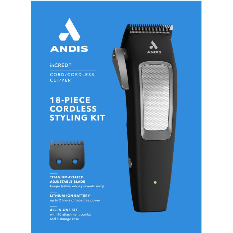 inCRED Lithium-Ion Cordless Clipper Kit