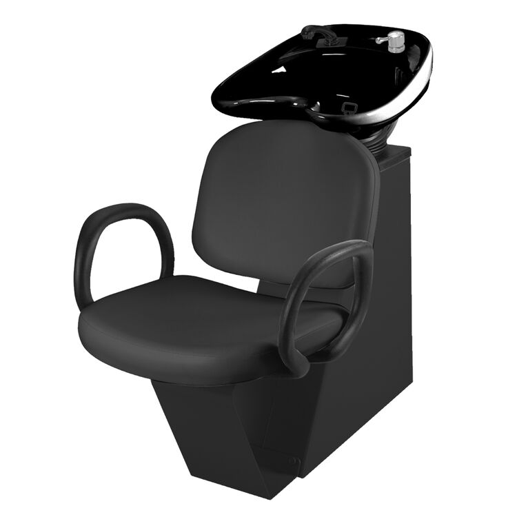 Star Backwash Unit Black Chair With Black Bowl