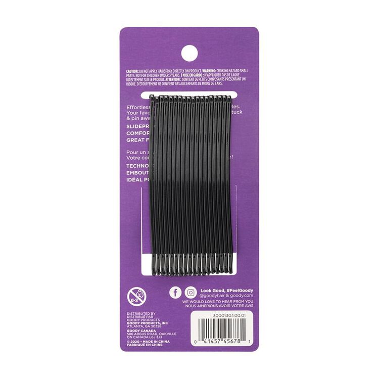 XL Curved Black Bobby Pins 18 Count