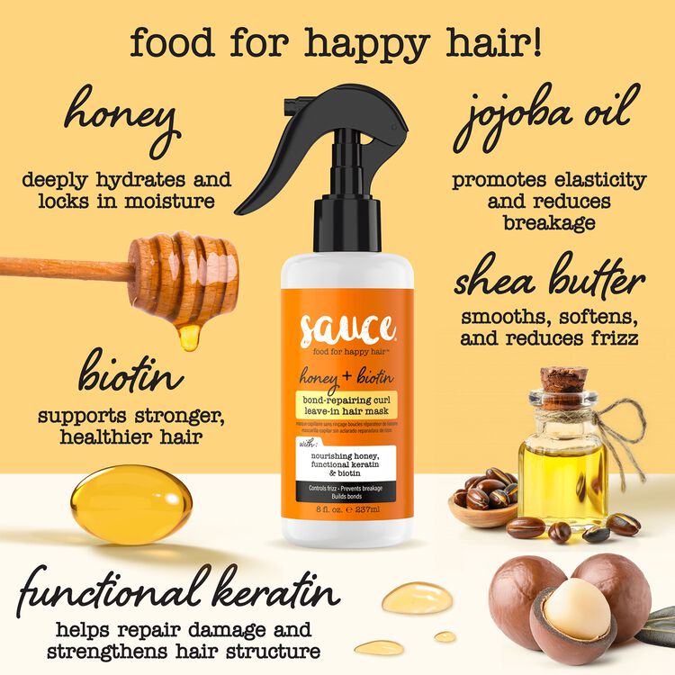 Honey + Biotin Bond-Repairing Curl Leave-In Hair Mask