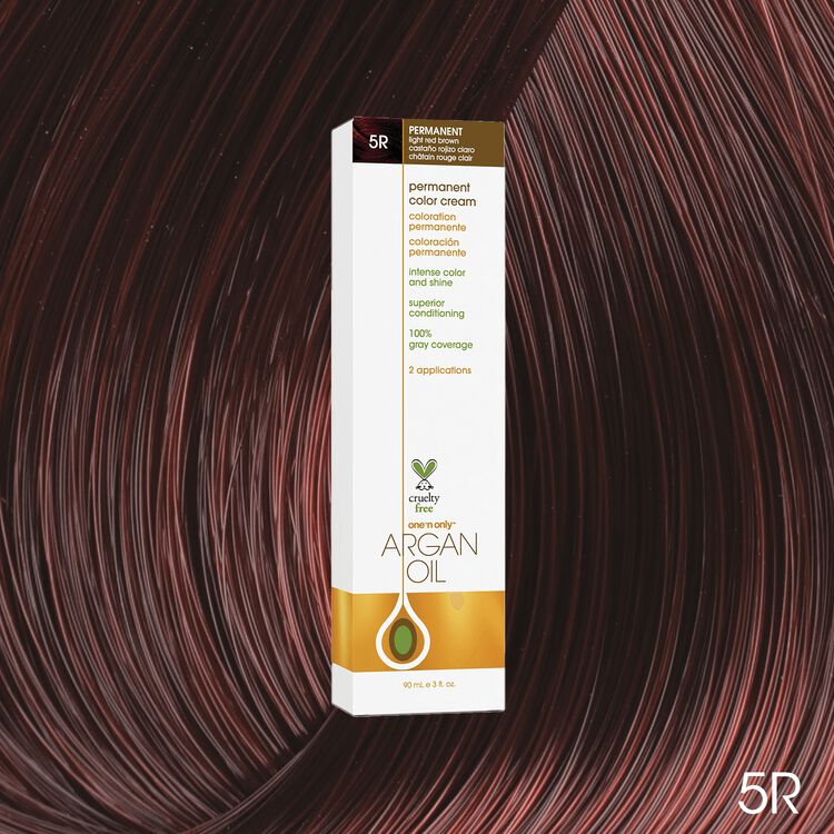 Argan Oil Permanent Color Cream 5R Light Red Brown