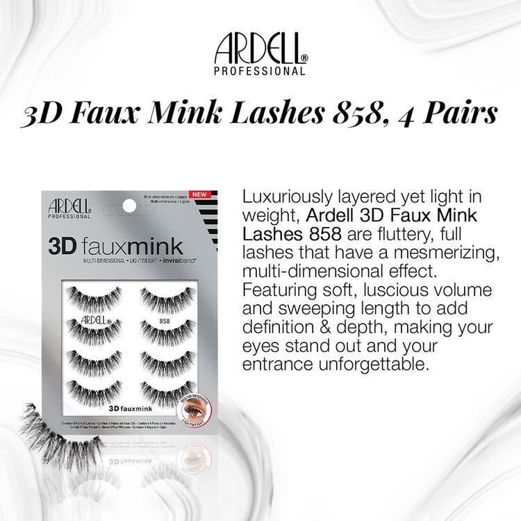 3D Faux Mink Lashes #858 4 Pack