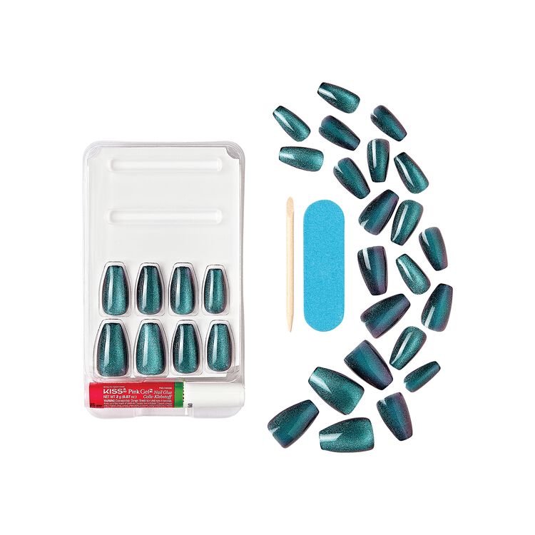 Gel Fantasy Magnetic Press-On Nails - Chameleon