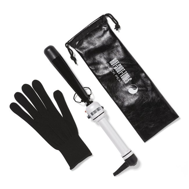 Black Pearl Reverse Tapered Wand by Hot Shot Tools Curling Iron