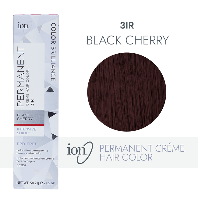 Ion Black Cherry Permanent Creme Hair Color by Color Brilliance | Permanent Hair  Color | Sally Beauty