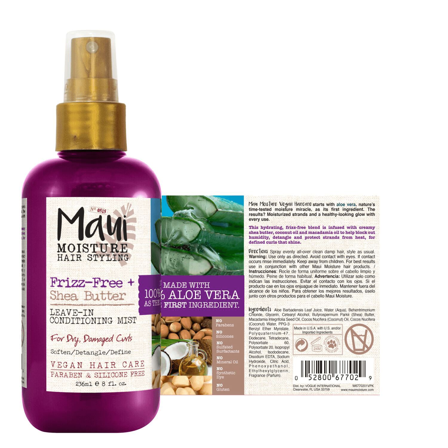 Maui Moisture Shea Butter LeaveIn Conditioning Mist 8 oz Leave In
