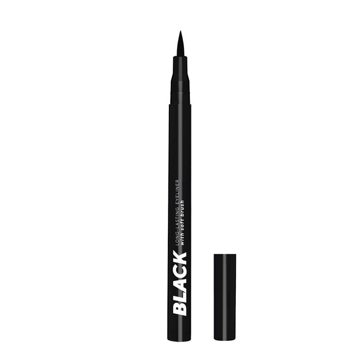 Black Eyeliner with Soft Brush