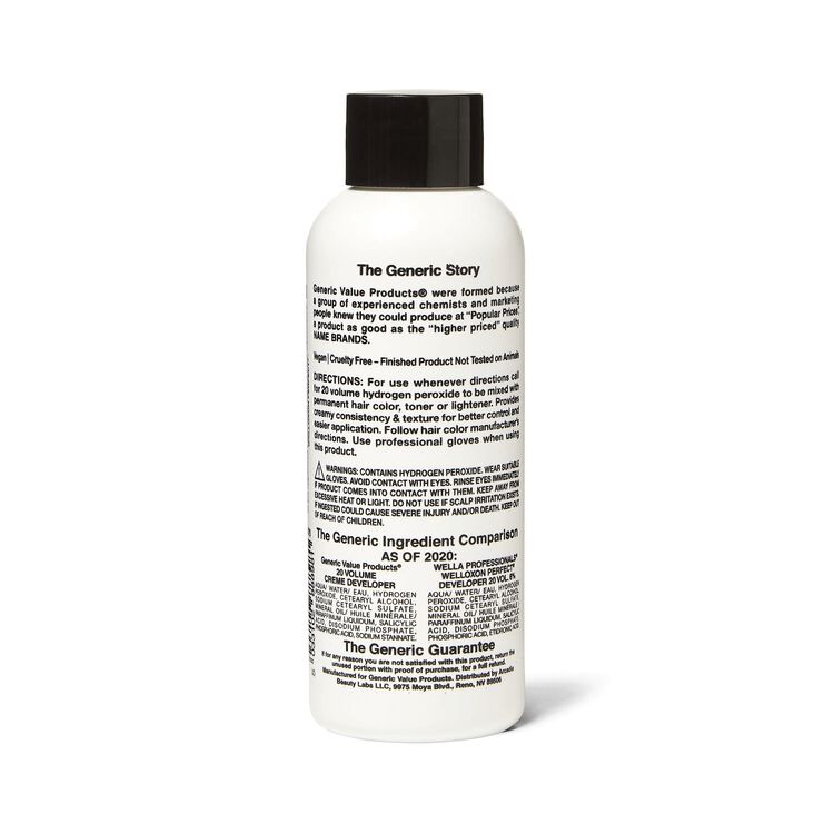 20 Volume Creme Developer Compare to Wella Welloxon Perfect Creme Developer 20 Vol. 6% 4 Oz