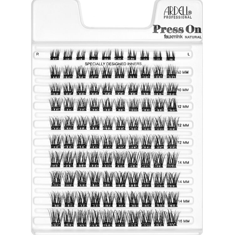 Press-On Pre-Glued Faux Mink Natural 100 Ct