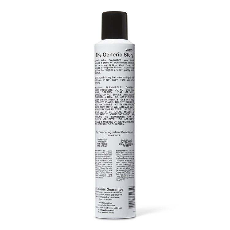Gvp Firm Finishing Spray Compare To Paul Mitchell Extra Body Firm