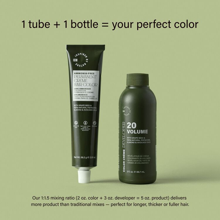 Ammonia-Free Permanent Hair Color Light Honey Brown 5G