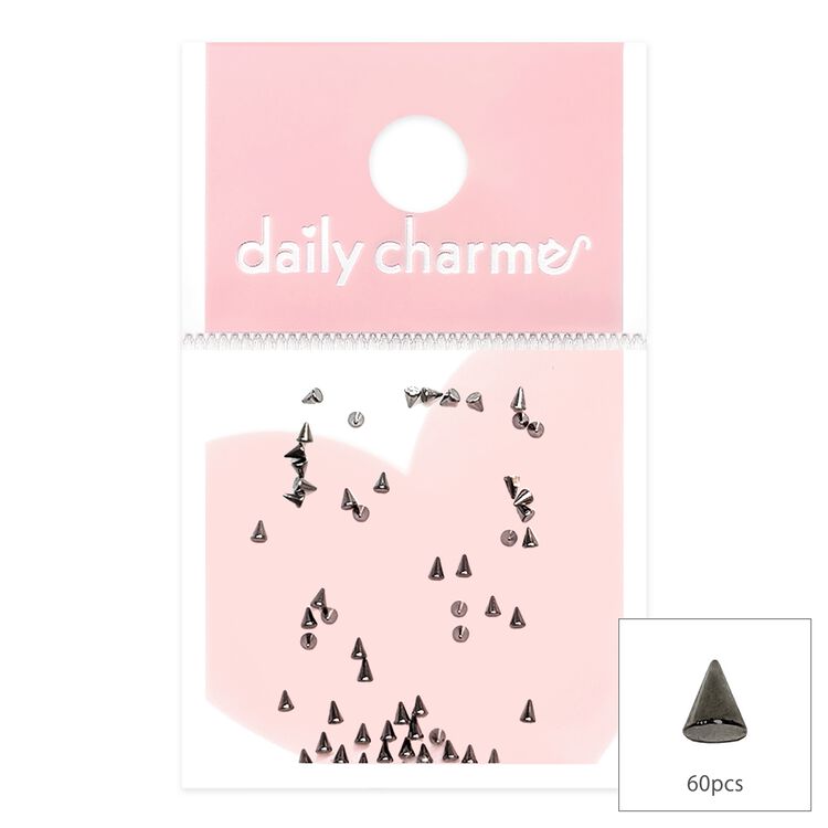 Nail Art Studs Mini Spike 1.5MM Gunmetal