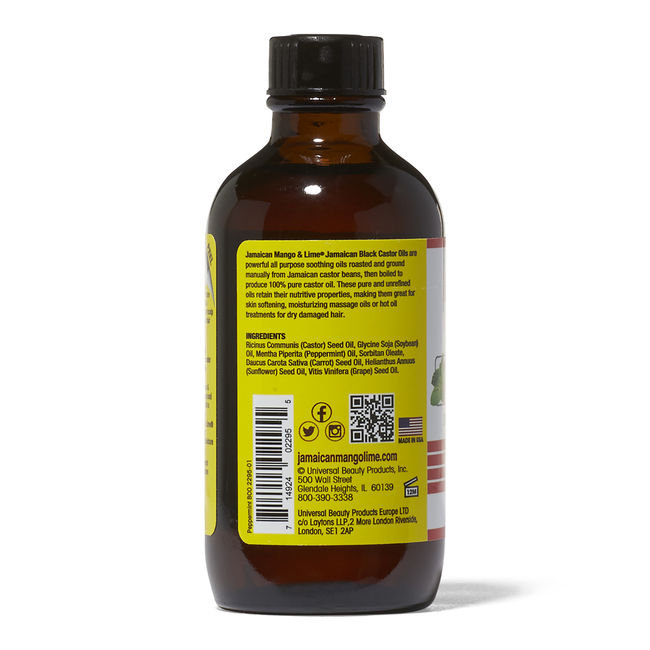 Peppermint Black Castor Oil By Jamaican Mango Lime Treatments Sally Beauty