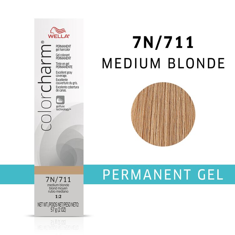 Medium Blonde colorcharm Gel Permanent Hair Color