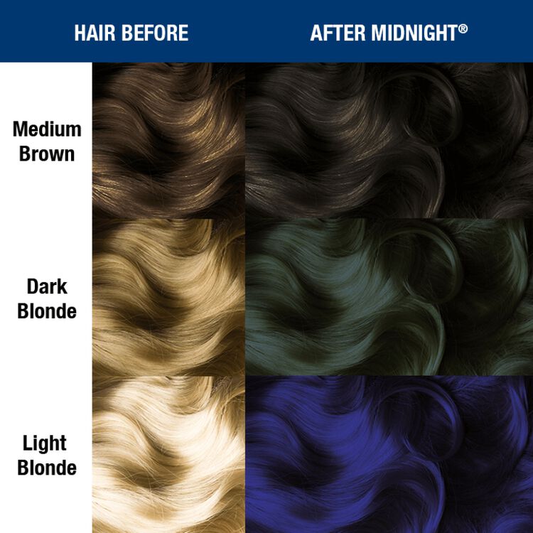 After Midnight Blue Manic Panic Semi Permanent Hair Color Sally Beauty